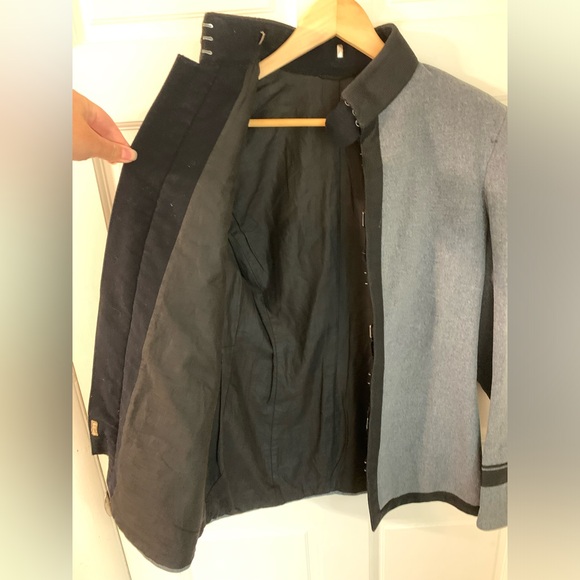 Vintage US ROTC Cadet Gray Wool Jacket Maher New York - Picture 3 of 8